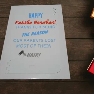 Unique personalized rakhi greetings card